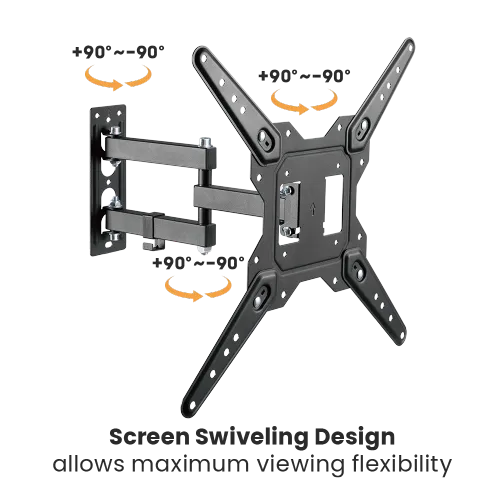 VSYS VS02E-443: Economical Full-Motion Mount for Mid-Size TVs
