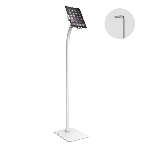 VSYS VPAD33-01 anti-theft tablet floor stand kiosk, front view