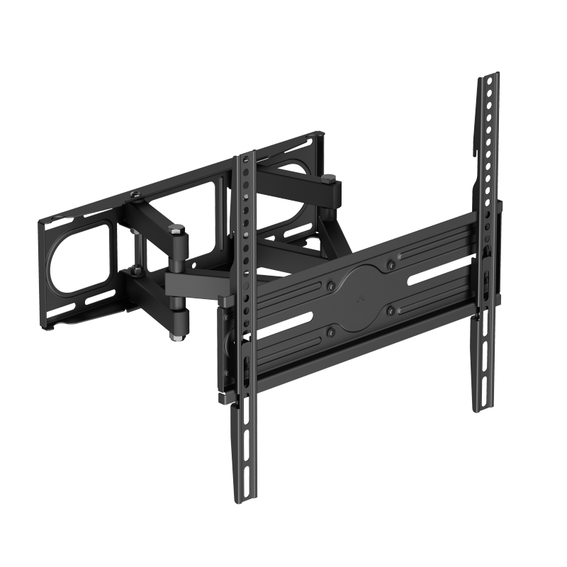 VSYS VS02SE-446 full-motion wall mount for 32 to 75 inch displays, angled view