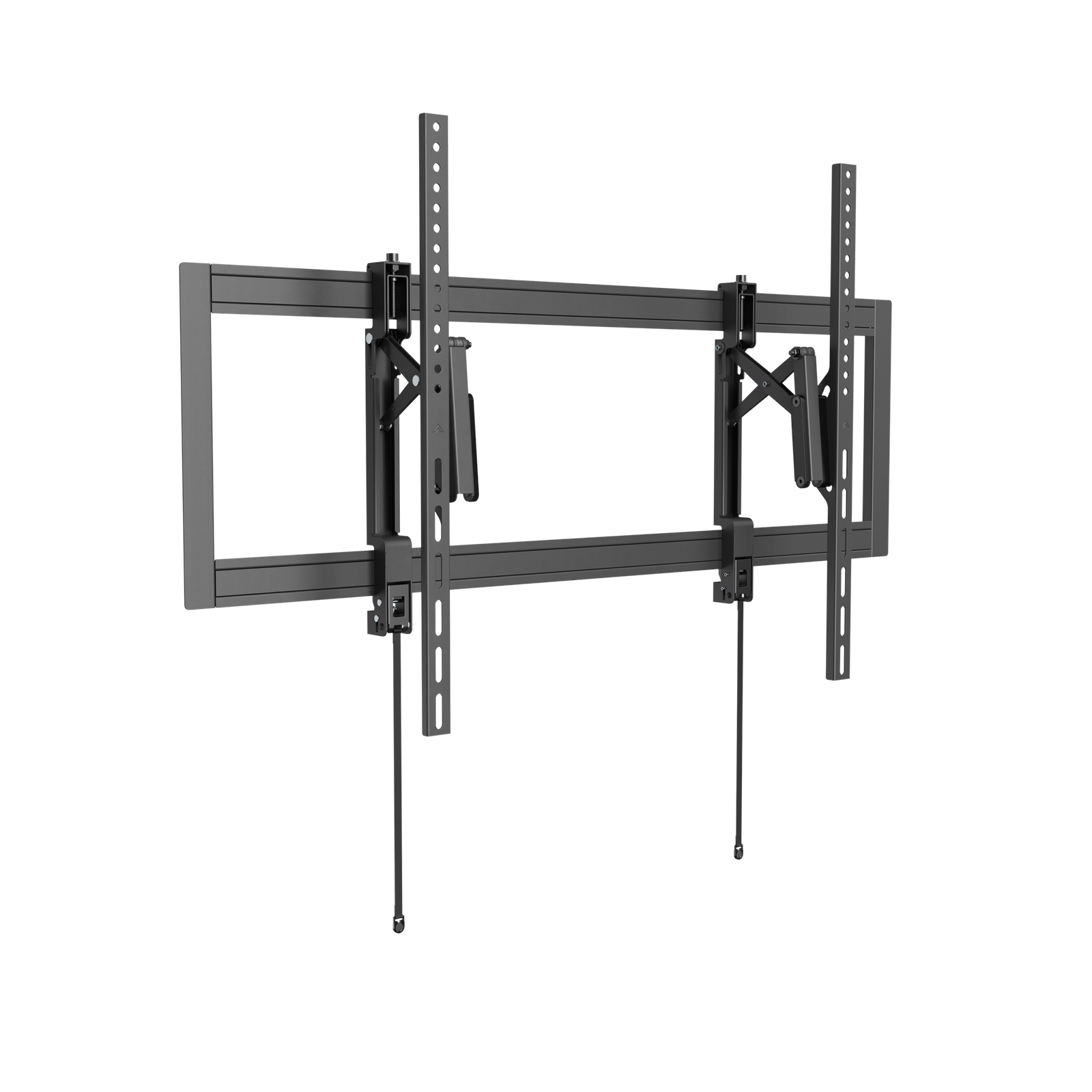 VSYS VS03P-610T heavy-duty extend-out tilt wall mount, rear view