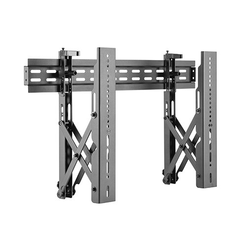 VSYS VSVW02-46T push-pull video wall mount for 37 to 70 inch displays, angled view
