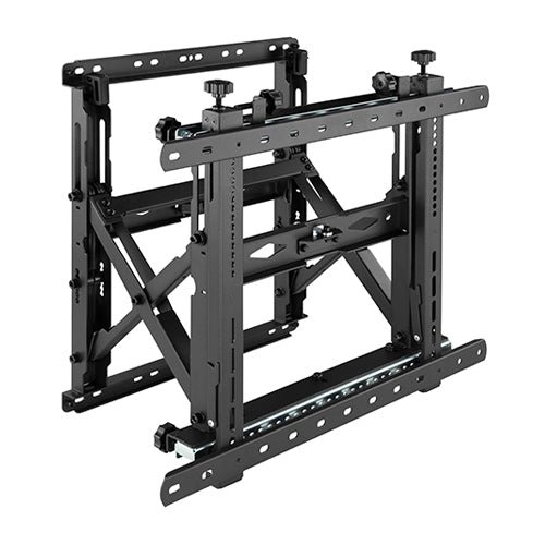 VSYS VSVW13-610T industrial push-pull video wall mount, front angle view