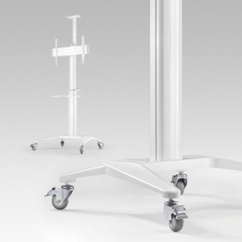 VSYS VTLS12-46TW single-pole column and caster base detail