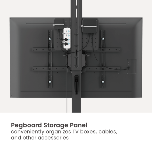 VSYS VTLS17H-46TW pegboard storage panel, rear view