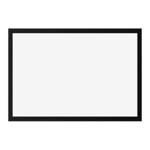 VSYS PEGA 150 premium velvet-frame fixed projection screen, 150 inch 16:9, front view