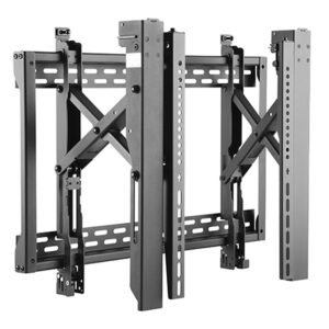 VSYS VSVW13-48T video wall mount, alternate angled view of the bracket assembly