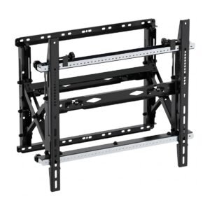 VSYS VSVW13-68T pop-out push-pull display wall mount, angled view of the bracket assembly