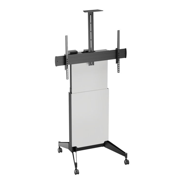 VSYS VTLX18H-610TW motorized height-adjustable tv cart for 55″-100″ tvs